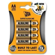 JCB SUPER Alkalibatterie LR06, Blister 4 Stück