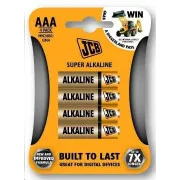 JCB SUPER Alkaline-Batterien LR03, Blister 4 Stück