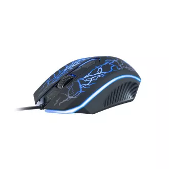 C-TECH Gaming-Maus Tychon (GM-03P), Casual Gaming, Gaming, 7 Farben Hintergrundbeleuchtung, 3200 DPI, USB