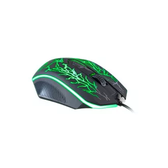 C-TECH Gaming-Maus Tychon (GM-03P), Casual Gaming, Gaming, 7 Farben Hintergrundbeleuchtung, 3200 DPI, USB
