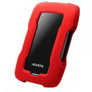 ADATA Externe Festplatte 1TB 2, 5" USB 3.1 HD330, RED COLOR BOX, rot (Gummi, stoßfest)