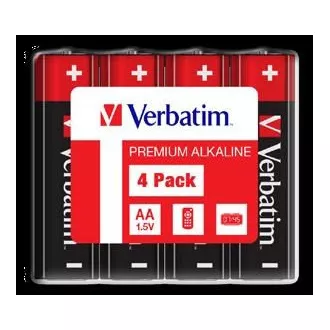 VERBATIM Alkaline Batterien AA, 4er Pack - Shrink