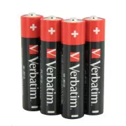 VERBATIM Alkaline Batterien AAA, 4er Pack - Shrink, LR3