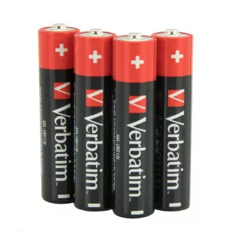 VERBATIM Alkaline Batterien AAA, 4er Pack - Shrink, LR3 VERBATIM Alkaline Batterien AAA, 4er Pack - Shrink, LR3