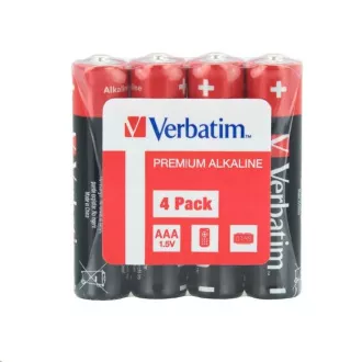 VERBATIM Alkaline Batterien AAA, 4er Pack - Shrink, LR3 VERBATIM Alkaline Batterien AAA, 4er Pack - Shrink, LR3