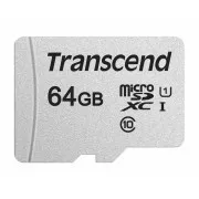TRANSCEND MicroSDXC-Karte 64GB 300S, UHS-I U1 + Adapter