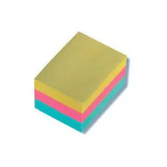 Selbstklebeblock 51x38mm 3 Pastellfarben 3x100 Blatt Concorde