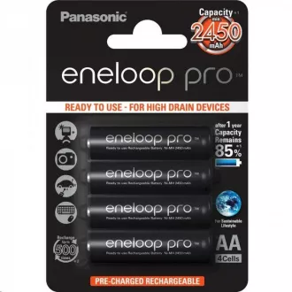 PANASONIC eneloop Pro Akku AA 2500mAh 1, 2V HR-3UWXB-4BP (Blister 4 Stück) PANASONIC eneloop Pro Akku AA 2500mAh 1, 2V HR-3UWXB-4BP (Blister 4 Stück)