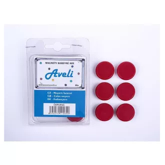 Satz AVELI Magnete, rote Farbe Satz AVELI Magnete, rote Farbe