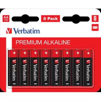 VERBATIM Alkaline Batterien AA, 8er Pack, LR6 VERBATIM Alkaline Batterien AA, 8er Pack, LR6