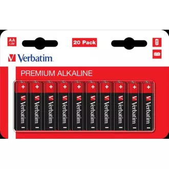 VERBATIM Alkaline Batterie AA 20 Stück / LR6 VERBATIM Alkaline Batterie AA 20 Stück / LR6
