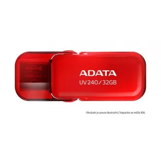 ADATA Flash Disk 16GB UV240, USB 2.0 Dash Drive, rot