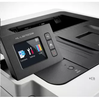 BROTHER Farb-LED-Drucker HL-L3270CDW - A4, 24 S./Min., 2400x600, 256 MB, USB 2.0, WLAN, LAN, 250 Blatt, Disp6, 8cm Touch DUPLEX