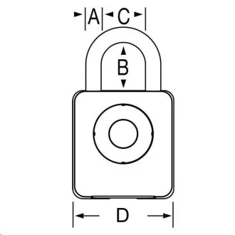 MasterLock 4400EURD Elektronisches Vorhängeschloss