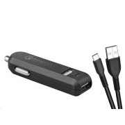 AVACOM CarMAX 2 KFZ-Ladegerät 2x Qualcomm Quick Charge 2.0, schwarz (Micro-USB-Kabel)