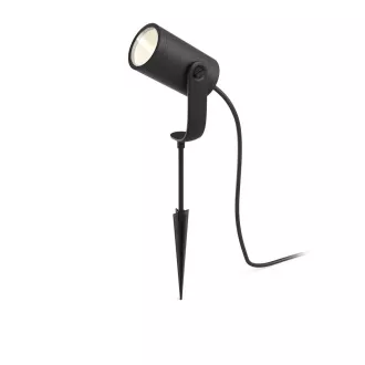 PHILIPS Lily Outdoor Strahler, Hue White und Color Ambiance, 230V, 1x8W integrierte LED, Chrom matt, Auszug (1741530P7)