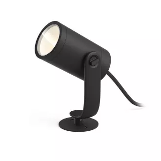 PHILIPS Lily Outdoor Strahler, Hue White und Color Ambiance, 230V, 1x8W integrierte LED, Chrom matt, Auszug (1741530P7)