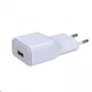 Solight USB Ladeadapter, Schnellladung: 1x USB Qualcomm, 5V2A / 9V1.5A / 12V1A, AC 230V, weiß-grau