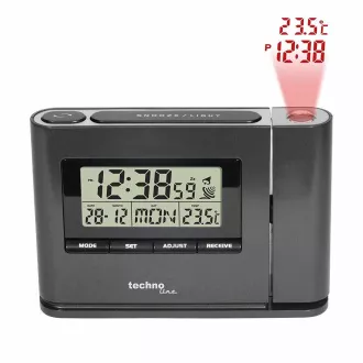 TechnoLine WT 519 - digitaler Wecker mit Zeit- und Innentemperaturprojektion