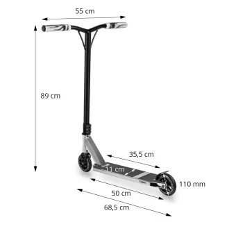 Freestyle-Roller MOVINO Stunt X-Core, NEO-Silver Freestyle-Roller MOVINO Stunt X-Core, NEO-Silver