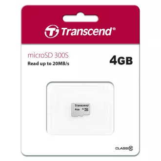 TRANSCEND MicroSDHC-Karte 4GB 300S, Klasse 10, ohne Adapter TRANSCEND MicroSDHC-Karte 4GB 300S, Klasse 10, ohne Adapter