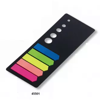 Selbstklebende Lesezeichen PP Pfeil 12x44mm 5 Neonfarben 5x20 Blatt Concorde