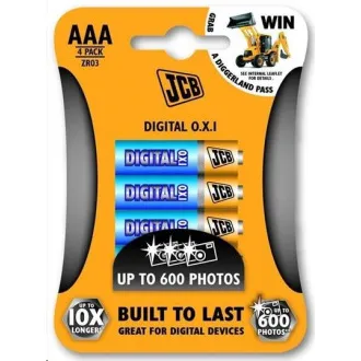 JCB OXI DIGITAL Alkalibatterie LR03, Blister 4 Stück JCB OXI DIGITAL Alkalibatterie LR03, Blister 4 Stück