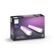PHILIPS PLAY COL Hue Weiß und Farbambiente, zwei Schienen + Adapter, Weiß