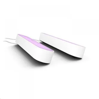 PHILIPS PLAY COL Hue Weiß und Farbambiente, zwei Schienen + Adapter, Weiß