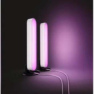 PHILIPS PLAY COL Hue Weiß und Farbambiente, zwei Schienen + Adapter, Weiß