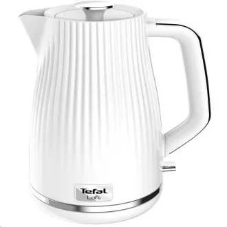 Tefal Loft KO250130 elektrischer Wasserkocher, 2400 W, Wasserstandsanzeige, weiß