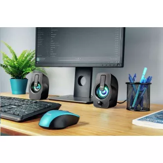 TRUST Gemi RGB 2.0 Lautsprecherset - schwarz