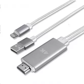 4smarts Kabel zur Bildübertragung inkl. Ladefunktion, Lightning -> HDMI, weiß 4smarts Kabel zur Bildübertragung inkl. Ladefunktion, Lightning -> HDMI, weiß