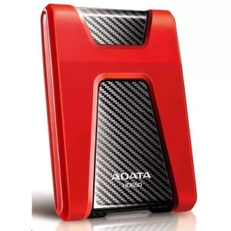 ADATA Externe HDD 1TB USB 3.1 DashDrive Durable HD650, rot (Gummi, stoßfest)