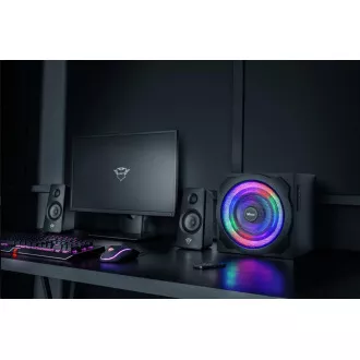 TRUST Speakers GXT 629 Tytan RGB beleuchtetes 2.1 Lautsprecherset TRUST Speakers GXT 629 Tytan RGB beleuchtetes 2.1 Lautsprecherset