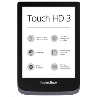 POCKETBOOK 632 Touch HD 3, Metallic-Grau, 16GB