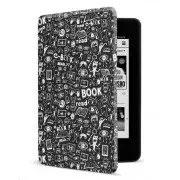 CONNECT IT Hülle für Amazon NEU Kindle Paperwhite 4 (2018), schwarz Doodle