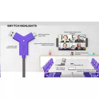 Logitech SWYTCH für RALLY, MeetUp, GROUP und andere USB-Konferenzkameras Logitech SWYTCH für RALLY, MeetUp, GROUP und andere USB-Konferenzkameras