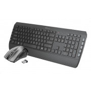 TRUST Tastatur + Maus Set Tecla-2 Wireless Multimedia Keyboard mit Maus CZ / SK