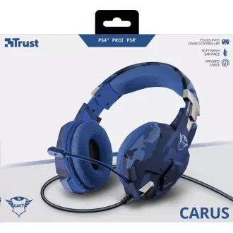 Trust GXT 322B Carus Gaming Headset für PS4 und PS5 - camo blue