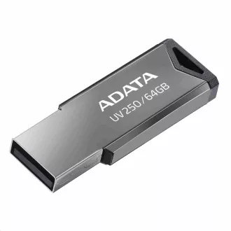ADATA Flash Disk 64GB UV250, USB 2.0 Dash Drive, silber