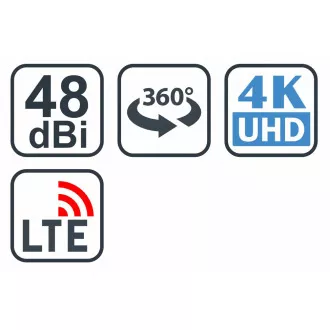 EVOLVEO Jade 1, aktive Außenantenne FM/DAB /DVB-T2, LTE, 4G, 5G Filter