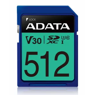 ADATA SDXC-Karte 512 GB Premier Pro UHS-I U3 Class 10 (R: 95 / B: 60 MB / s) ADATA SDXC-Karte 512 GB Premier Pro UHS-I U3 Class 10 (R: 95 / B: 60 MB / s)