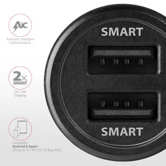 AXAGON PWC-5V5, SMART Autoladegerät, 2x Port 5V-2.4A + 2.4A, 24W AXAGON PWC-5V5, SMART Autoladegerät, 2x Port 5V-2.4A + 2.4A, 24W