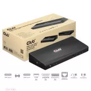 Club3D Dockingstation USB-C 13v1, 2xDP, 3xHDMI, 1xUSB-C, 5xUSB, 1xRJ45, 1x3.5mm, schwarz