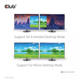 Club3D Dockingstation USB-C 13v1, 2xDP, 3xHDMI, 1xUSB-C, 5xUSB, 1xRJ45, 1x3.5mm, schwarz
