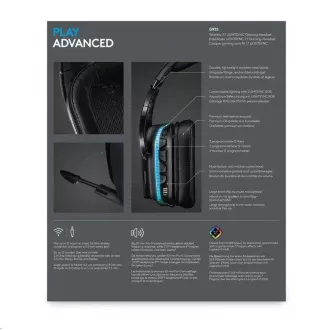 Logitech G935 Gaming-Kopfhörer, Kabellos 7.1, LIGHTSYNC Gaming-Headset - EMEA Logitech G935 Gaming-Kopfhörer, Kabellos 7.1, LIGHTSYNC Gaming-Headset - EMEA