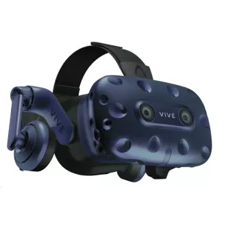 HTC Vive Pro Virtual Reality Headset (Kit), Blau (VR-Brille, Motino-Sensoren, Controller, integriertes Audio)