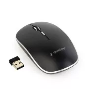 GEMBIRD Maus MUSW-4B-01, schwarz, kabellos, USB-Nano-Empfänger