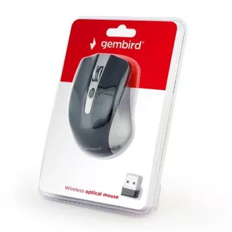 GEMBIRD Maus MUSW-4B-04-GB, grau-schwarz, kabellos, USB-Nano-Empfänger GEMBIRD Maus MUSW-4B-04-GB, grau-schwarz, kabellos, USB-Nano-Empfänger